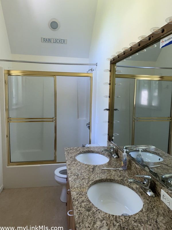 2nd floor main house Full Bathroom, with Double Vanity and Granite counters