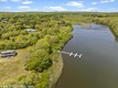 Aerial view of the association dock and boat slips