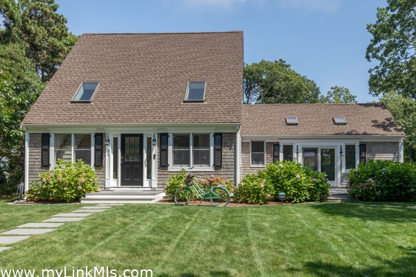 Professionally landscaped yard