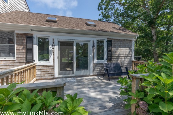 The front porch has direct access to the family room