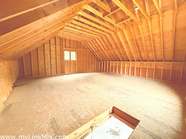 Garage space above- 576 square feet with walk up steps/ladder