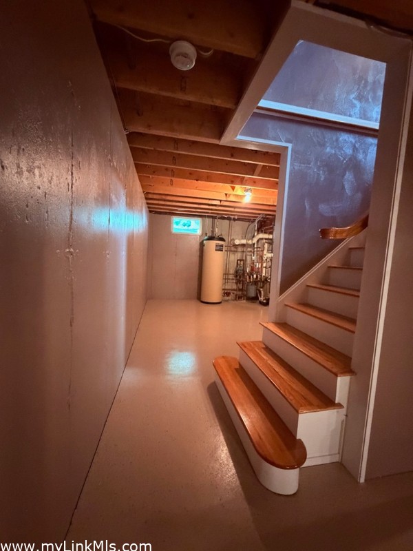 Stairs from first floor to basement