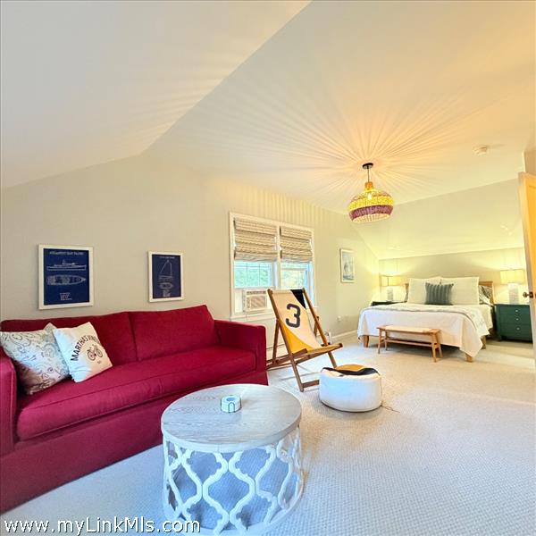 Sitting area in guest bedroom spacious and beautiful