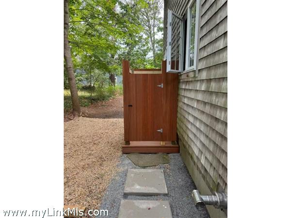 Newer Mahogany outdoor shower