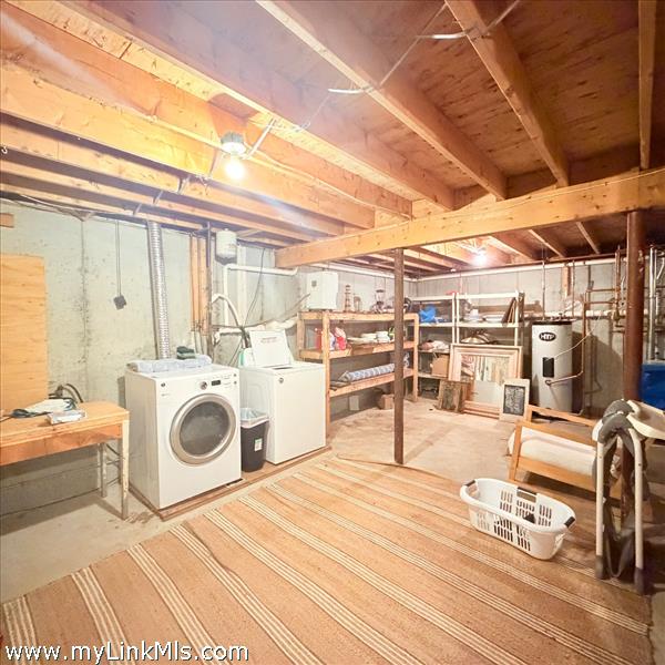Washer dryer poured concrete