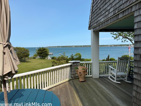 Side porch looking out to harbor