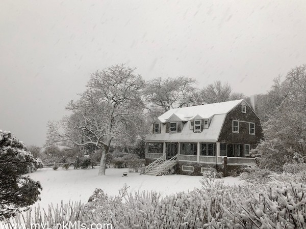 Winter photo of the year-round home