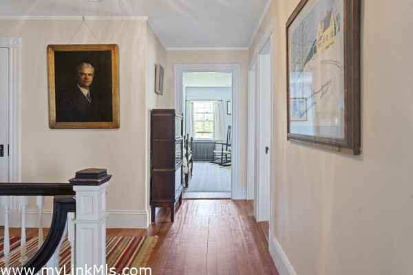 Second floor landing & hallway with portrait of General Goethals
