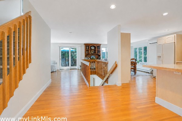 open kitchen, dining and living room