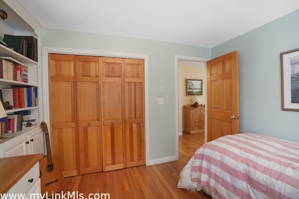 Bedroom off the second floor living room