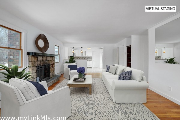 Main House Living Room to Kitchen