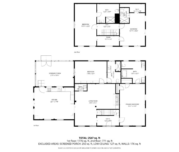 First & Second Floor Plan