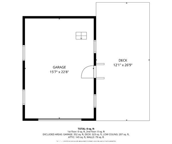 Garage with Loft Floor Plan