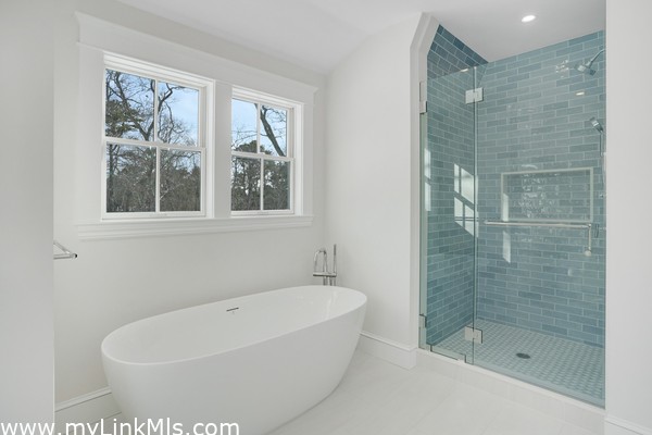 1st floor primary bath, with full toilet privacy wall to be installed