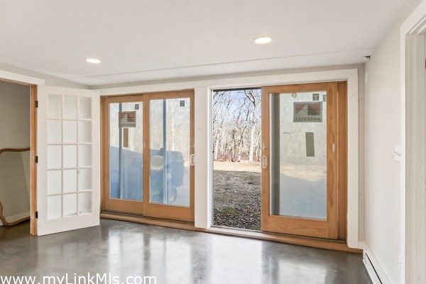 Ground level walk out - new Anderson sliding glass doors