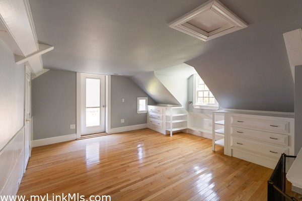Second floor bedroom with built-in's...