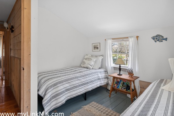 2nd flr - Bedroom 2 with painted wood floors