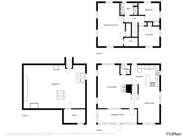 Main house floorplan including full basement with laundry area and storage room