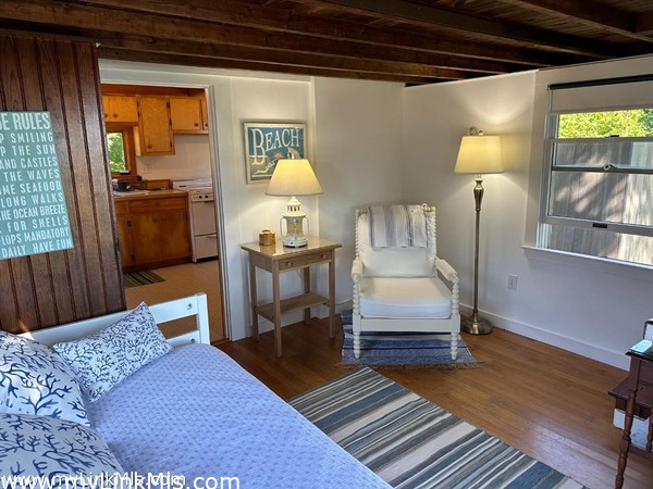 Living room in the guest house.