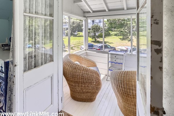 Private screened porch
