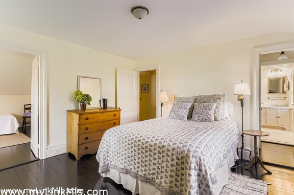 connects to the smaller upstairs bedroom #5