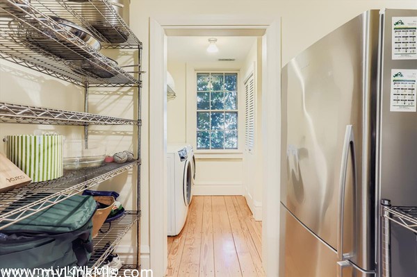 pantry leads to the laundry room