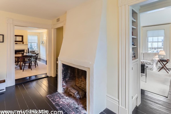 with fireplace