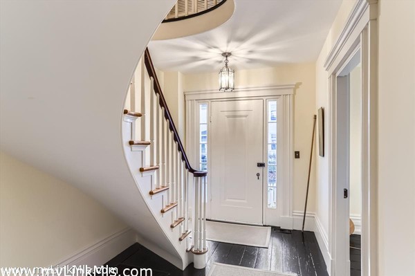 and formal entrance hallway