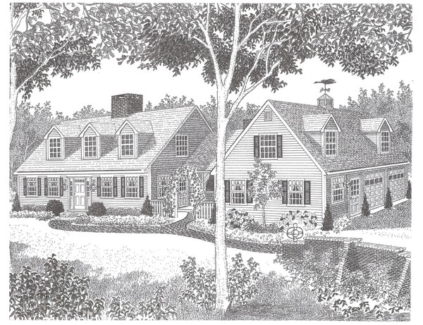 Original architectural sketch for the house