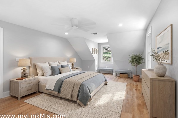Primary bedroom 2nd floor, ensuite. Virtually staged.
