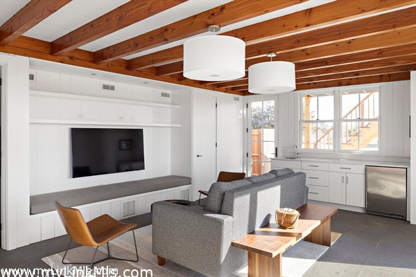 The Bunk House living room with Wet Bar