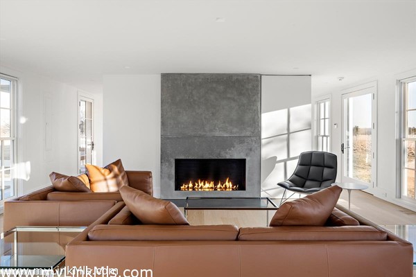 Gas Cement Fireplace built by Isaac Taylor