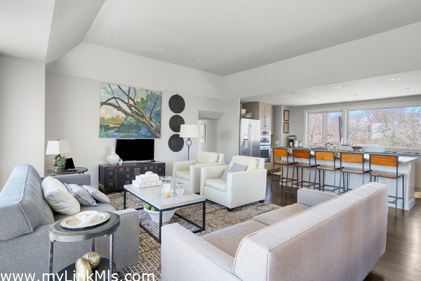 The open flow makes the living space perfect for gathering with family and friends.