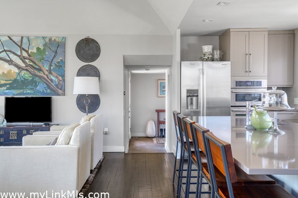 The main living space is elegant and contemporary.