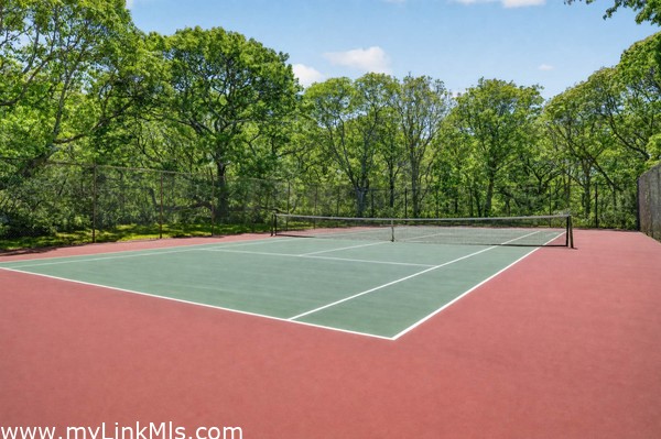 Private tennis court