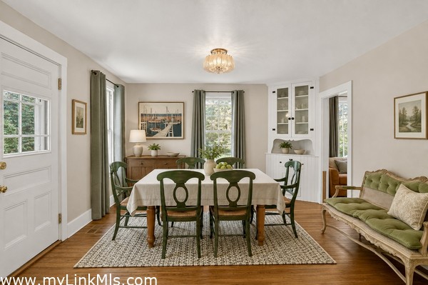 Spacious dining room