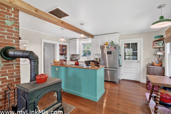 Wood stove for additional winter heating