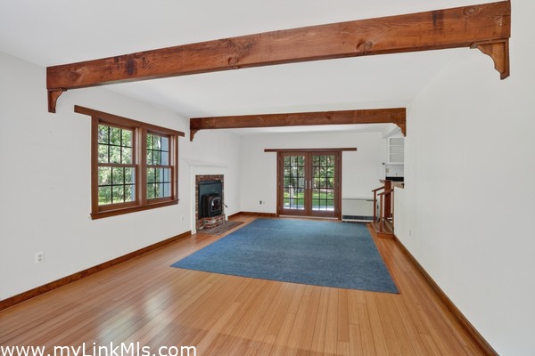 Open living room & dining area
