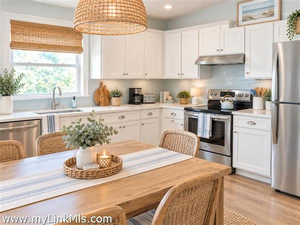 digitally enhanced photo of kitchen