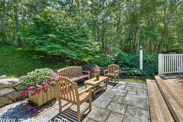 Terrace near the outdoor shower