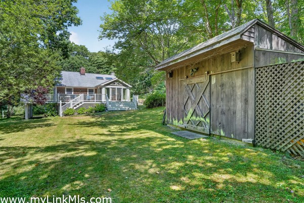 View towards Main House from Shed