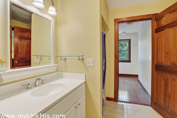 View from Bathroom to Primary Bedroom