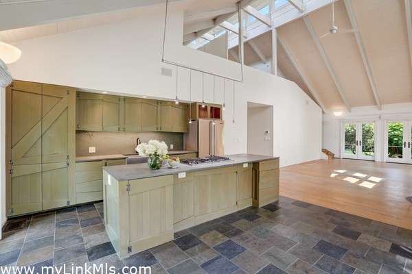 Kitchen, living room, open to loft above