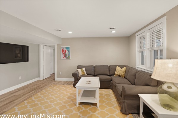 Lower level living area