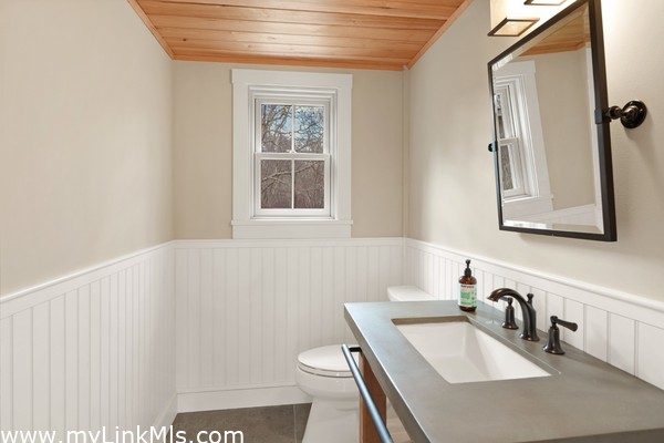 First floor half bath