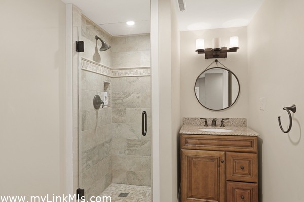 Lower level full bathroom