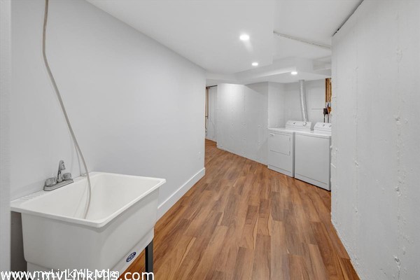 Basement laundry