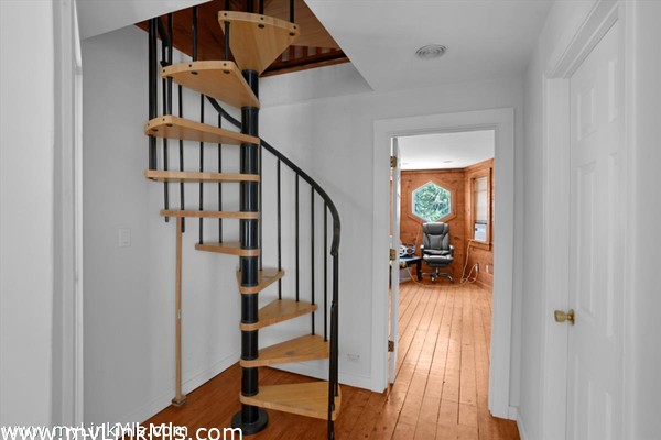 Spiral to 3rd floor loft main house