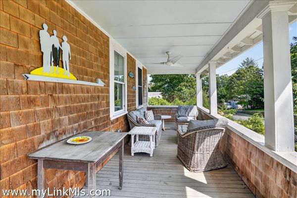 South facing front porch