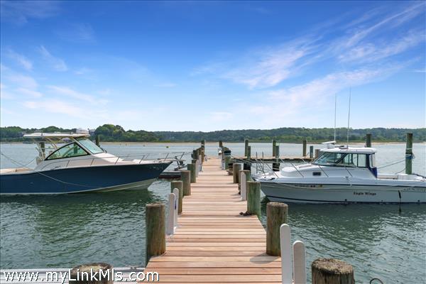 Dock Slip on Katama Bay With Water + Electricity